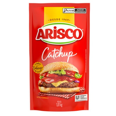 Catchup Arisco 1,01 kg - Deixe sua criatividade fluir na cozinha e desfrute de pratos muito saborosos com o toque especial do Catchup Arisco.